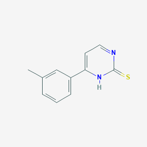 molecular formula C11H10N2S B10942859 4-(3-Methylphenyl)pyrimidine-2-thiol 