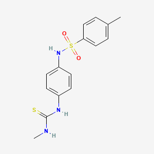 4-methyl-N-{4-[(methylcarbamothioyl)amino]phenyl}benzenesulfonamide