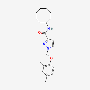 N-cyclooctyl-1-[(2,4-dimethylphenoxy)methyl]-1H-pyrazole-3-carboxamide