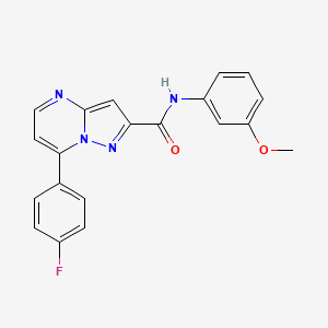 7-(4-fluorophenyl)-N-(3-methoxyphenyl)pyrazolo[1,5-a]pyrimidine-2-carboxamide