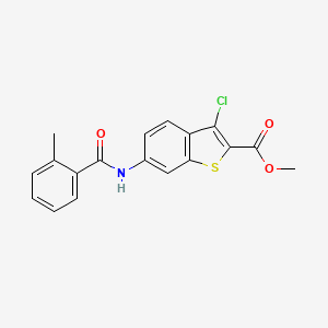 Methyl 3-chloro-6-[(2-methylbenzoyl)amino]-1-benzothiophene-2-carboxylate