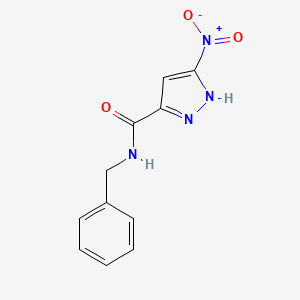 N-benzyl-3-nitro-1H-pyrazole-5-carboxamide