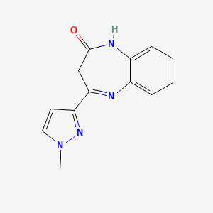 4-(1-methyl-1H-pyrazol-3-yl)-1,3-dihydro-2H-1,5-benzodiazepin-2-one