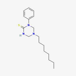 5-Octyl-1-phenyl-1,3,5-triazinane-2-thione