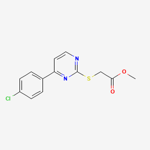 Methyl {[4-(4-chlorophenyl)pyrimidin-2-yl]sulfanyl}acetate