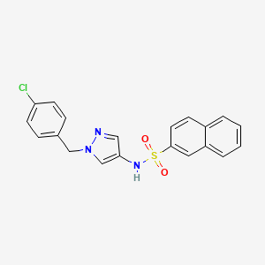 N-[1-(4-chlorobenzyl)-1H-pyrazol-4-yl]naphthalene-2-sulfonamide