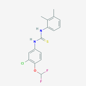 molecular formula C16H15ClF2N2OS B10943122 1-[3-Chloro-4-(difluoromethoxy)phenyl]-3-(2,3-dimethylphenyl)thiourea 