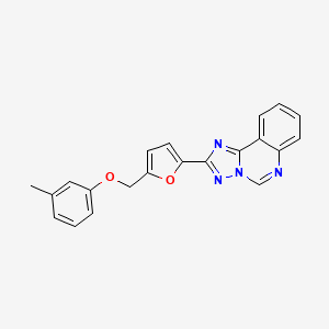 2-{5-[(3-Methylphenoxy)methyl]-2-furyl}[1,2,4]triazolo[1,5-c]quinazoline