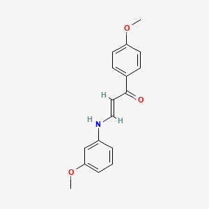 molecular formula C17H17NO3 B10943204 (2E)-1-(4-methoxyphenyl)-3-[(3-methoxyphenyl)amino]prop-2-en-1-one 