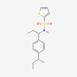 N-{1-[4-(butan-2-yl)phenyl]propyl}thiophene-2-sulfonamide