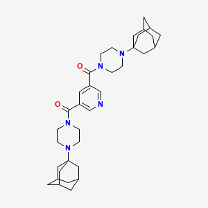 [4-(1-Adamantyl)piperazino](5-{[4-(1-adamantyl)piperazino]carbonyl}-3-pyridyl)methanone