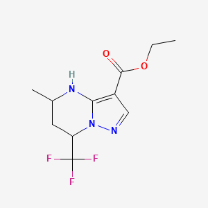 Ethyl 5-methyl-7-(trifluoromethyl)-4,5,6,7-tetrahydropyrazolo[1,5-a]pyrimidine-3-carboxylate