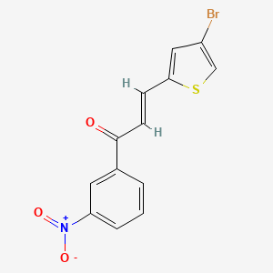 molecular formula C13H8BrNO3S B10943304 (2E)-3-(4-bromothiophen-2-yl)-1-(3-nitrophenyl)prop-2-en-1-one 