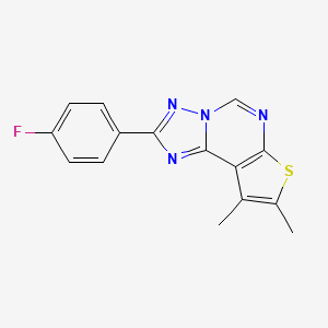 2-(4-Fluorophenyl)-8,9-dimethylthieno[3,2-e][1,2,4]triazolo[1,5-c]pyrimidine