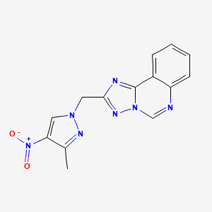 2-[(3-methyl-4-nitro-1H-pyrazol-1-yl)methyl][1,2,4]triazolo[1,5-c]quinazoline