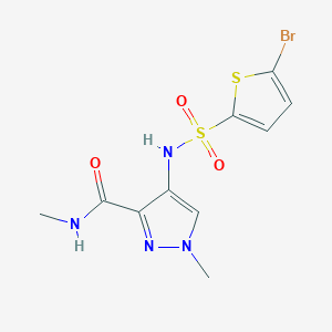 4-{[(5-bromothiophen-2-yl)sulfonyl]amino}-N,1-dimethyl-1H-pyrazole-3-carboxamide