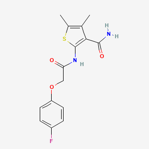 2-{[(4-Fluorophenoxy)acetyl]amino}-4,5-dimethylthiophene-3-carboxamide