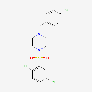 1-(4-Chlorobenzyl)-4-[(2,5-dichlorophenyl)sulfonyl]piperazine