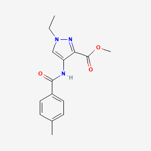 methyl 1-ethyl-4-{[(4-methylphenyl)carbonyl]amino}-1H-pyrazole-3-carboxylate