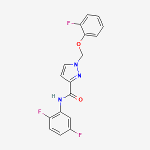 N-(2,5-difluorophenyl)-1-[(2-fluorophenoxy)methyl]-1H-pyrazole-3-carboxamide