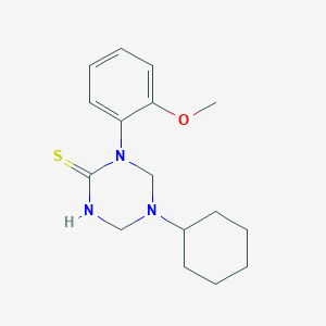 5-Cyclohexyl-1-(2-methoxyphenyl)-1,3,5-triazinane-2-thione