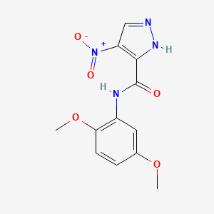 N-(2,5-dimethoxyphenyl)-4-nitro-1H-pyrazole-3-carboxamide