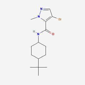 molecular formula C15H24BrN3O B10943787 4-bromo-N-(4-tert-butylcyclohexyl)-1-methyl-1H-pyrazole-5-carboxamide 