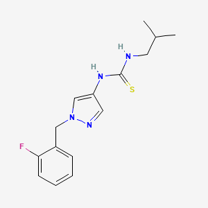 1-[1-(2-fluorobenzyl)-1H-pyrazol-4-yl]-3-(2-methylpropyl)thiourea