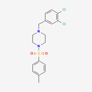 molecular formula C18H20Cl2N2O2S B10943913 1-(3,4-Dichlorobenzyl)-4-[(4-methylphenyl)sulfonyl]piperazine 