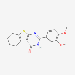 2-(3,4-dimethoxyphenyl)-5,6,7,8-tetrahydro[1]benzothieno[2,3-d]pyrimidin-4(3H)-one