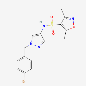 N-[1-(4-bromobenzyl)-1H-pyrazol-4-yl]-3,5-dimethyl-1,2-oxazole-4-sulfonamide