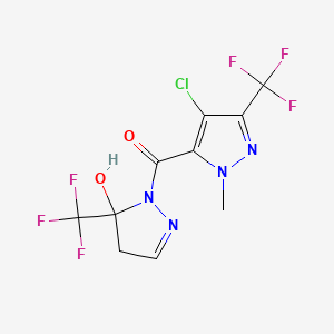 [4-chloro-1-methyl-3-(trifluoromethyl)-1H-pyrazol-5-yl][5-hydroxy-5-(trifluoromethyl)-4,5-dihydro-1H-pyrazol-1-yl]methanone