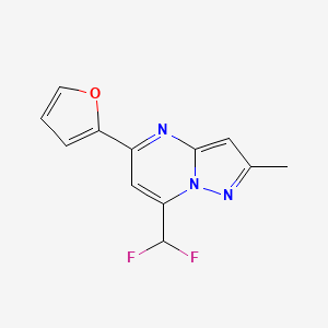 7-(Difluoromethyl)-5-(furan-2-yl)-2-methylpyrazolo[1,5-a]pyrimidine