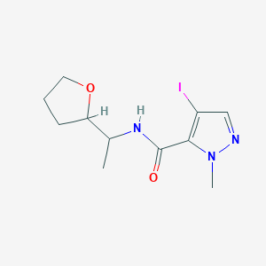 4-iodo-1-methyl-N-[1-(tetrahydrofuran-2-yl)ethyl]-1H-pyrazole-5-carboxamide