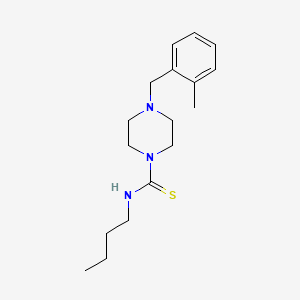 molecular formula C17H27N3S B10944142 N-butyl-4-(2-methylbenzyl)piperazine-1-carbothioamide 