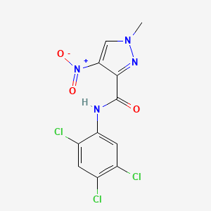 1-methyl-4-nitro-N-(2,4,5-trichlorophenyl)-1H-pyrazole-3-carboxamide