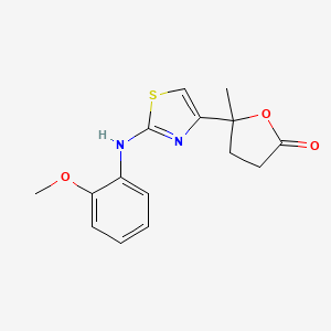 5-[2-(2-Methoxy-phenylamino)-thiazol-4-yl]-5-methyl-dihydro-furan-2-one