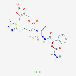 molecular formula C27H28ClN5O9S3 B109442 盐酸头孢卡奈 CAS No. 92602-21-6