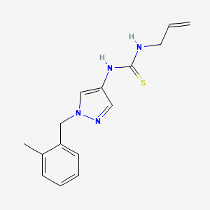 molecular formula C15H18N4S B10944262 1-[1-(2-methylbenzyl)-1H-pyrazol-4-yl]-3-prop-2-en-1-ylthiourea 