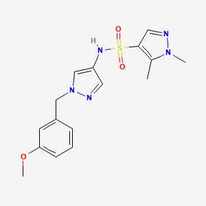 N-[1-(3-methoxybenzyl)-1H-pyrazol-4-yl]-1,5-dimethyl-1H-pyrazole-4-sulfonamide