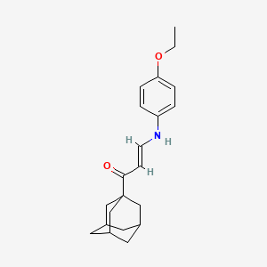 molecular formula C21H27NO2 B10944297 (E)-1-(1-Adamantyl)-3-(4-ethoxyanilino)-2-propen-1-one 