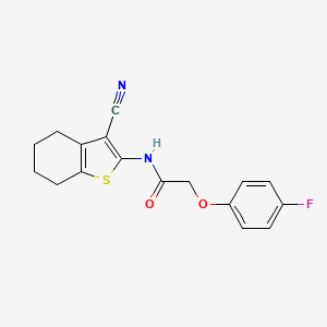 N-(3-cyano-4,5,6,7-tetrahydro-1-benzothiophen-2-yl)-2-(4-fluorophenoxy)acetamide