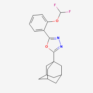 2-(1-Adamantyl)-5-[2-(difluoromethoxy)phenyl]-1,3,4-oxadiazole