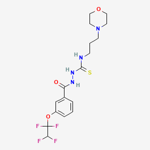 N-[3-(morpholin-4-yl)propyl]-2-{[3-(1,1,2,2-tetrafluoroethoxy)phenyl]carbonyl}hydrazinecarbothioamide