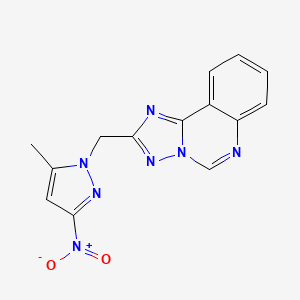 2-[(5-methyl-3-nitro-1H-pyrazol-1-yl)methyl][1,2,4]triazolo[1,5-c]quinazoline