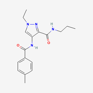 1-ethyl-4-{[(4-methylphenyl)carbonyl]amino}-N-propyl-1H-pyrazole-3-carboxamide