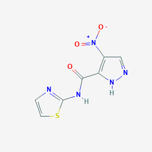 4-nitro-N-(1,3-thiazol-2-yl)-1H-pyrazole-3-carboxamide