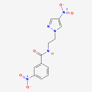 3-nitro-N-[2-(4-nitro-1H-pyrazol-1-yl)ethyl]benzamide