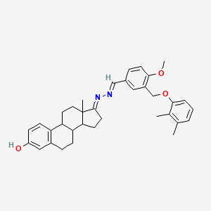 molecular formula C35H40N2O3 B10944643 (17E)-17-[(2E)-{3-[(2,3-dimethylphenoxy)methyl]-4-methoxybenzylidene}hydrazinylidene]estra-1,3,5(10)-trien-3-ol 