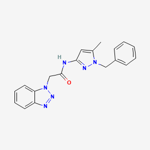 2-(1H-benzotriazol-1-yl)-N-(1-benzyl-5-methyl-1H-pyrazol-3-yl)acetamide